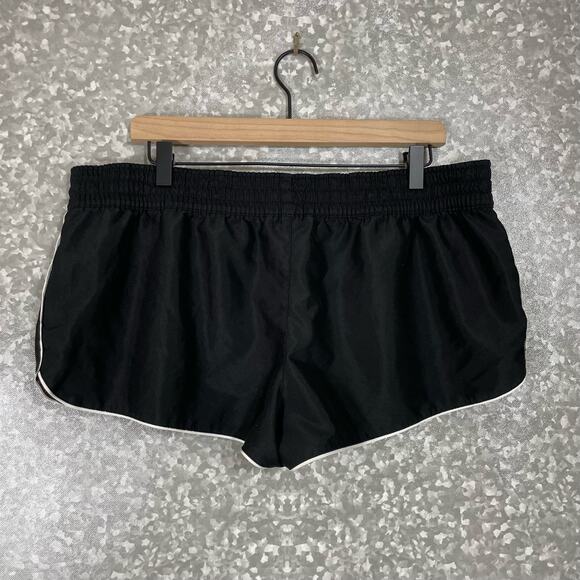 OP Junior's Black Elastic Waist Pull On Surfer Shorts - Size XL (15-17) - Beach - Picture 6 of 6